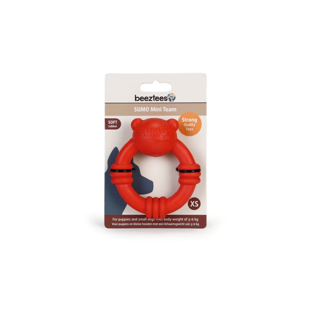 Beeztees Sumo Mını Dental Oyuncak Kırmızı 9,5x10 cm
