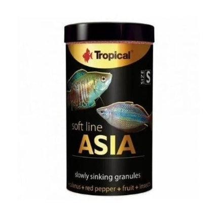Tropical Softline Asia Asya Kökenli Balıklar için Batan Yumuşak Taneli Granül Balık Yemi Small 250 Ml 125 Gr