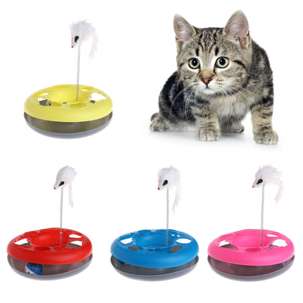 Hareketli Fareli Kedi Avcı Oyuncak Çemberi 22cm