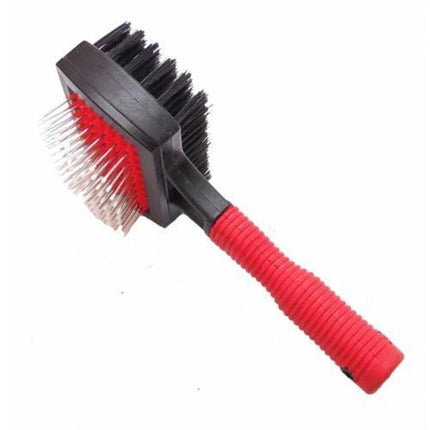 Markapet Çift Taraflı Silikon Saplı Kedi Köpek Fırçası 5x10 cm -16 cm