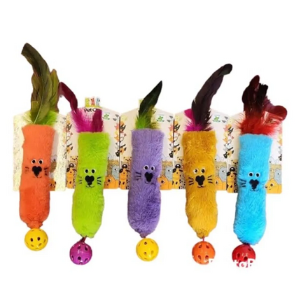 Catnipli Peluş Kedi Köpek Oyuncağı 7 x 23 cm Çeşitli Renklerde