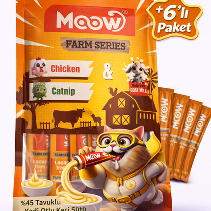 Tavuklu Kedi Naneli Keçi Sütlü Kedi Krema Ödülü 6x12g