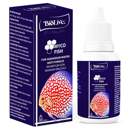 Biolive Myco Fish  Akvaryum Balıkları İçin Mantar Giderici 50ml