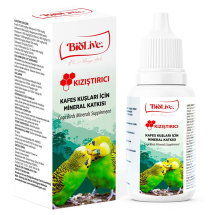 Biolive Kuşlar İçin Kızıştırıcı Vitamin 50ml