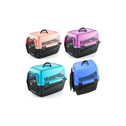 Plastik Kedi Köpek Taşıma Çantası 49*35*32,5 cm Karışık Renklerde