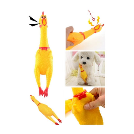 Sesli Horoz Eğlenceli Köpek ve Kediler İçin Sesli Öten Horoz Oyuncak 28 cm
