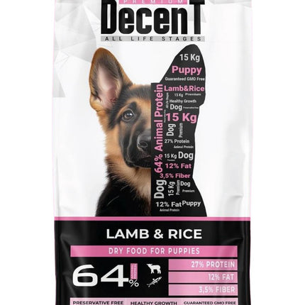 Decent Kuzu ve balık Etli Yavru Köpek Maması 1 kg açık mama