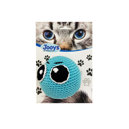 Markapet Kedi Oyuncağı Duygusal Örgü Emoji 7-7 cm Açık Mavi