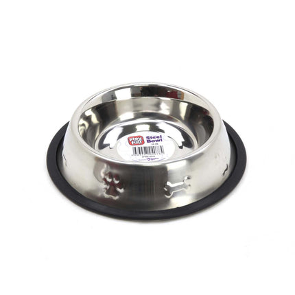 Playfull  Desenli Çelik Mama ve Su Kabı 8 Oz 250 ml