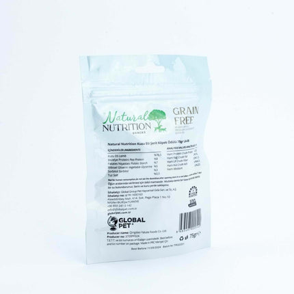 Natural Nutrition Kuzu Eti Şerit Tahılsız Köpek Ödülü 75 Gr