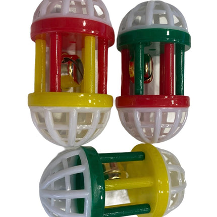 Çıngıraklı Elips Kedi Oyun Topu 8 cm 3 lü set