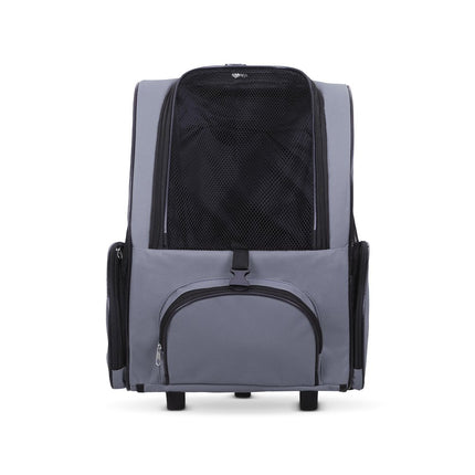 Cattie Portbag Tekerlekli Kedi Köpek Taşıma Çantası 20x30x40 cm Gri