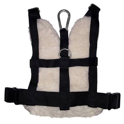 Peluş Köpek Göğüs Tasması 48-75 cm * 56-100 cm Beyaz Large