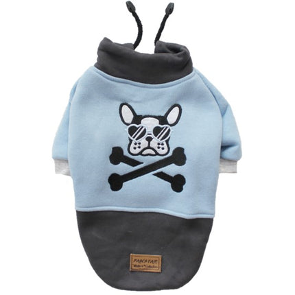 Açık Mavi Korsan Küçük Irk Polar Köpek Sweat Medium