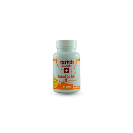 Zurich Kediler İçin Biotin Tüy Döküm Önleyici Tablet 75 Adet