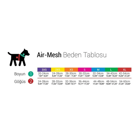 Tailpetz Air Mesh Köpek Göğüs Tasması Small 36x44 cm Brown