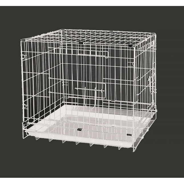 Dayang Kedi Köpek Kafesi Metal 61*44*50 cm Beyaz