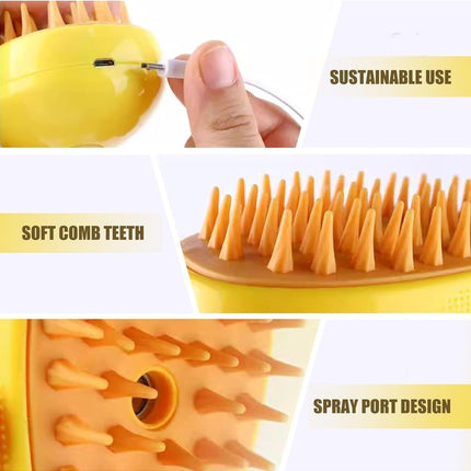 Pet Brush Buharlı Şarjlı Kedi Köpek Yıkama Aparatı