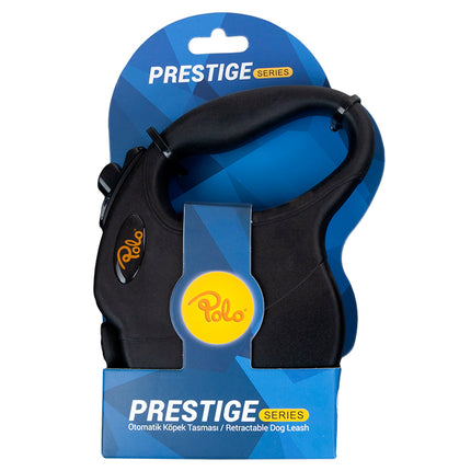 Polo Prestige Makaralı Otomatik Tasma L 5 Metre - 50 kg Siyah