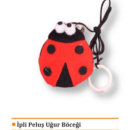 Eastland İpli Peluş Uğur Böceği 7 Cm