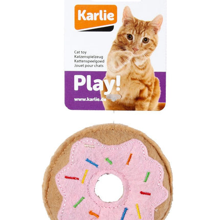 Karlie Peluş Kedi Oyuncak Pembe Çörek 7,5 cm