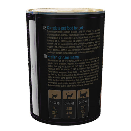 Rokus Balık Etli Kedi Konserve Mama 410 gr