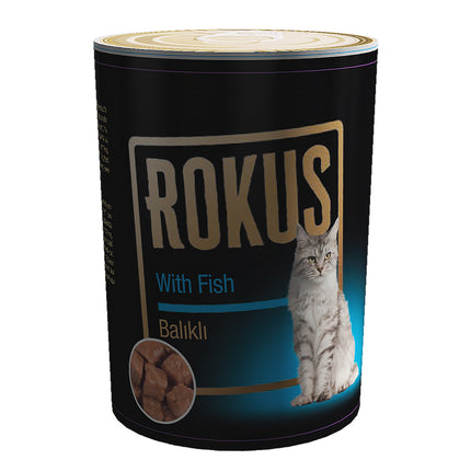 Rokus Balık Etli Kedi Konserve Mama 410 gr