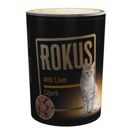 Rokus Ciğerli Kedi Konserve Mama 410 gr