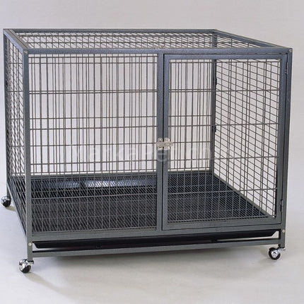 Dayang Izgaralı Tekerlekli Köpek Kafesi L 95x57x87 cm