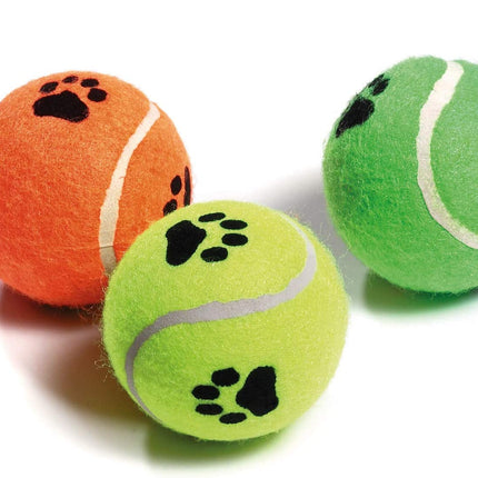 KP Köpek Oyuncak Tenis Topu Sert 3’lü 6 cm – Dayanıklı Köpek Topu