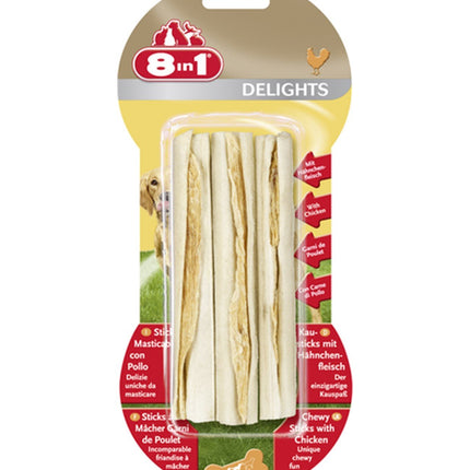 8in1 Delights Tavuklu Sticks Köpek Kemiği 75 gr 3 Lü
