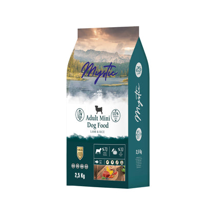 Mystic Düşük Tahıllı Mini Orta Irk Yetişkin Kuzulu Köpek Maması 2,5 kg
