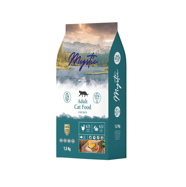 Mystic Düşük Tahıllı Tavuk Etli Yetişkin Kedi Maması 1,5 Kg