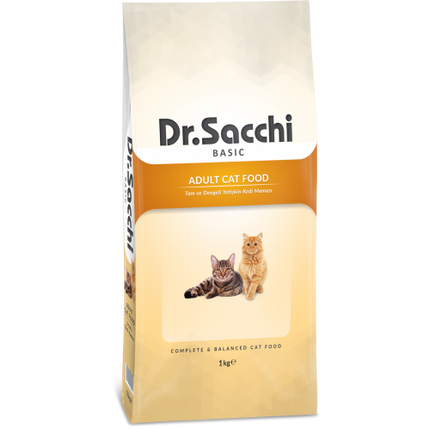 Dr.Sacchi Basic Chicken Yetişkin Kedi Maması 1 kg Açık Mama