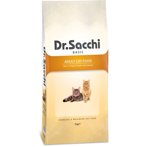 Dr.Sacchi Basic Chicken Yetişkin Kedi Maması 1 kg Açık Mama
