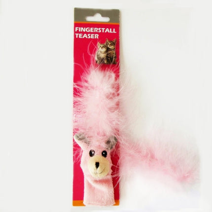 Eastland Peluş Parmağa Takılan Kedi  Oltası 40 cm Pembe
