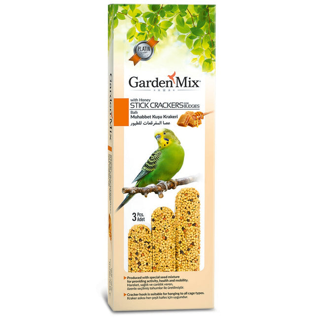 Garden Mix Ballı Kuş Krakeri 3 Lü Ballı