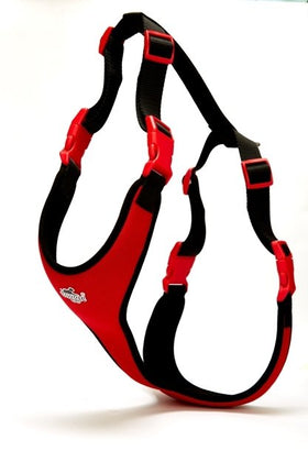 Doggie Yumuşak Softlu Köpek Göğüs Tasması 45/55 cm Kırmızı