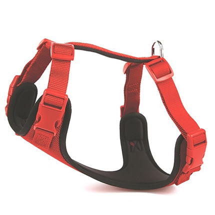Doggie Havalı Ped Dokuma Köpek Göğüs Tasması 50/70 cm Siyah