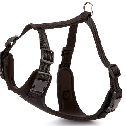 Doggie Havalı Ped Dokuma Köpek Göğüs Tasması 45/55 cm Siyah