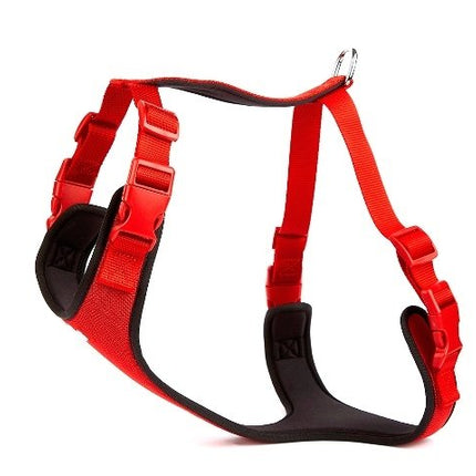 Doggie Softlu Siyah Köpek Bel Tasması 60/85 cm Kırmızı