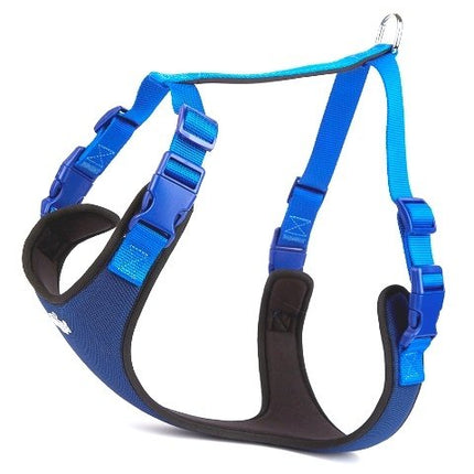 Doggie Yumuşak Softlu Köpek Göğüs Tasması 45/55 cm Mavi