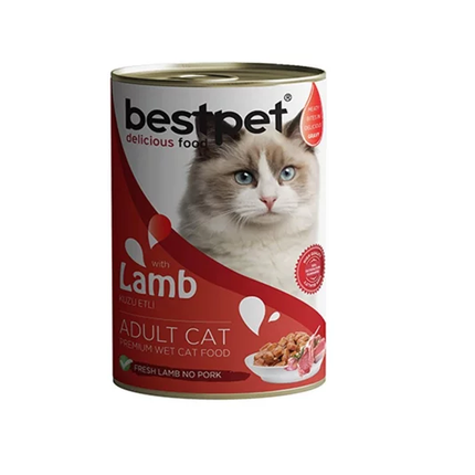 Bestpet Kuzu Etli Soslu Parça Ve Jöleli Yetişkin Kedi Konservesi 400 Gr