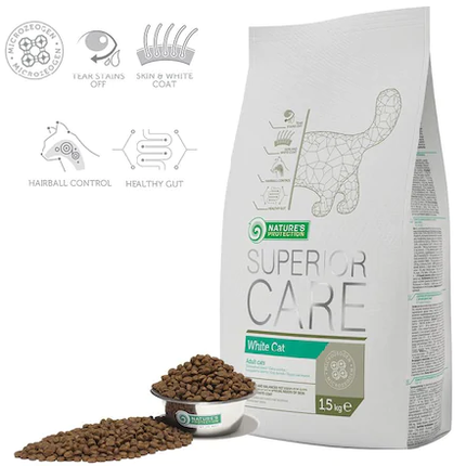 Natures Protection White Cat Beyaz Tüylü Kedi Maması 1.5 Kg