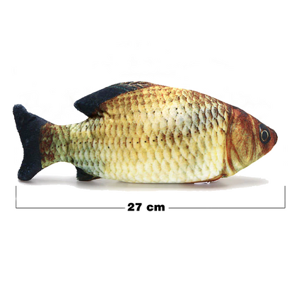 Markapet Kedi Oyuncağı Şarjlı Hareketli Balık 11-27 cm Sarı
