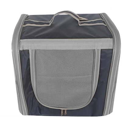 Markapet Çift Cam Kedi Köpek Taşıma Çantası 32x40x42 cm Lacivert