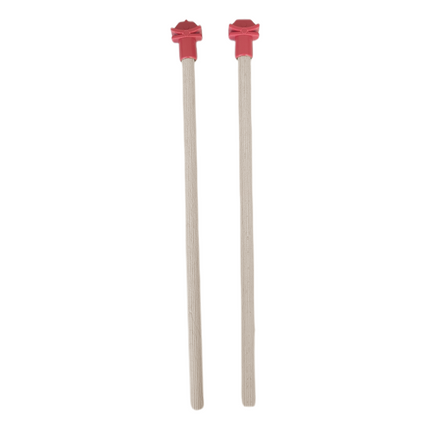 Markapet Doğal Ahşap Kuş Tüneği 1.2 cm-25 cm Standart  Kırmızı (2 Adet)