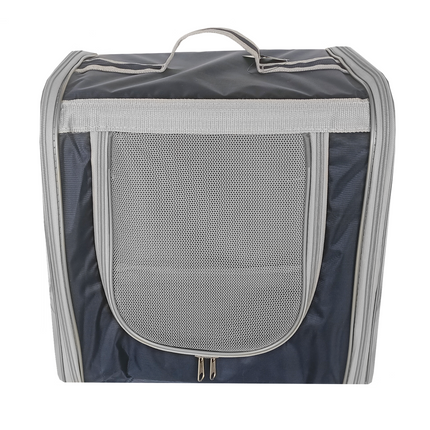 Markapet Çift Cam Kedi Köpek Taşıma Çantası 32x40x42 cm Lacivert