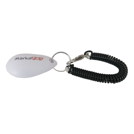 Markapet Köpek Eğitim Clicker Beyaz Yatay