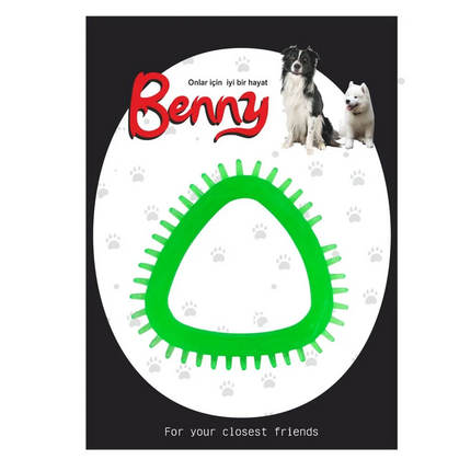 Benny Köpek Oyuncağı Üçgen 8 x 8.5 cm Çeşitli Renklerde